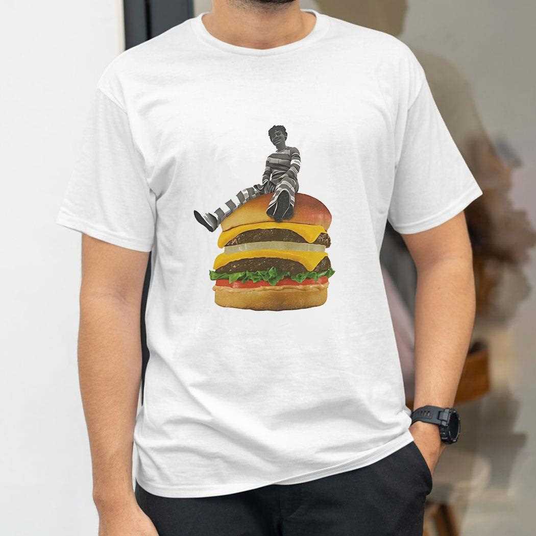 Burger Break Stripes On A Stack Shirt Burger Break Stripes On A Stack Shirt