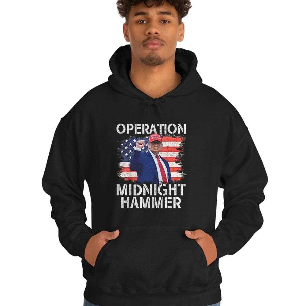Donald Trump Operation Midnight Hammer Usa Flag Shirt Donald Trump Operation Midnight Hammer Usa Flag Shirt
