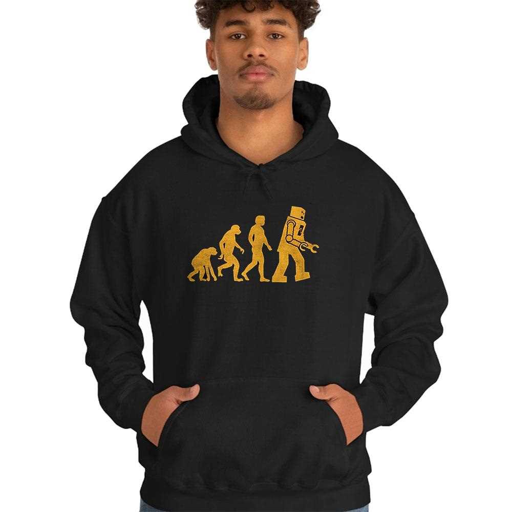 Robot Evolution Big Bang Theory Shirt Hoodie Robot Evolution Big Bang Theory Shirt Hoodie