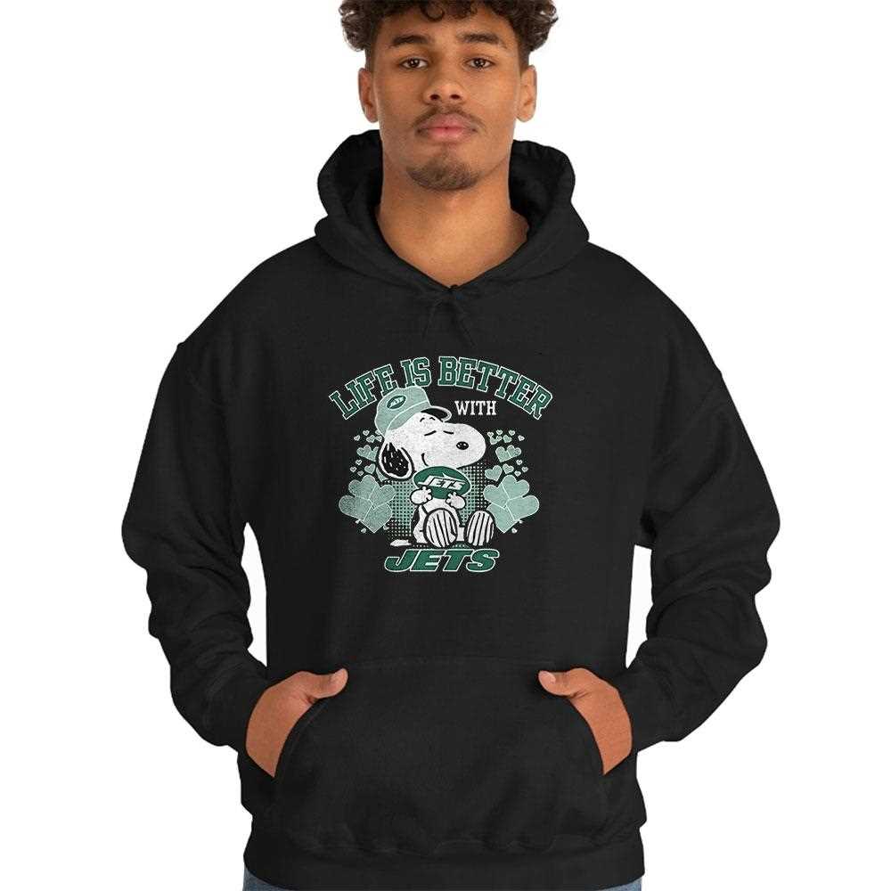 Snoopy Peanuts Life Is Better With New York Jets Shirt Hoodie Snoopy Peanuts Life Is Better With New York Jets Shirt Hoodie