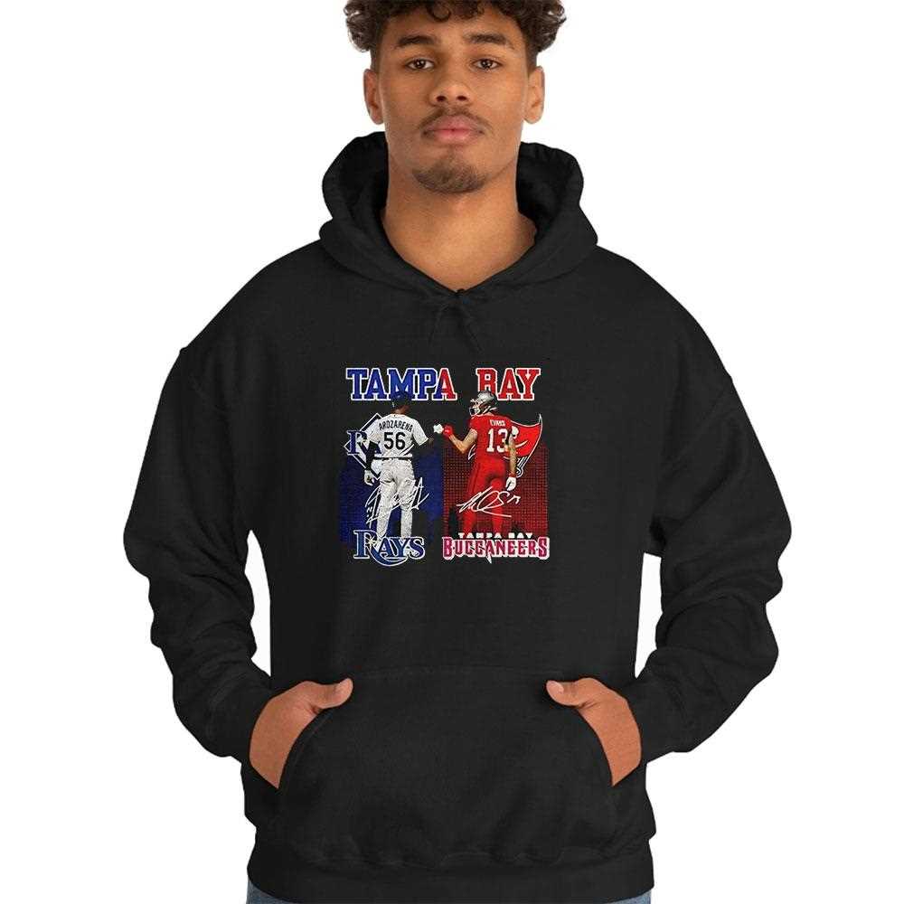 Tampa Bay Rays And Tampa Bay Buccaneers Star Power Signatures Shirt Hoodie Tampa Bay Rays And Tampa Bay Buccaneers Star Power Signatures Shirt Hoodie