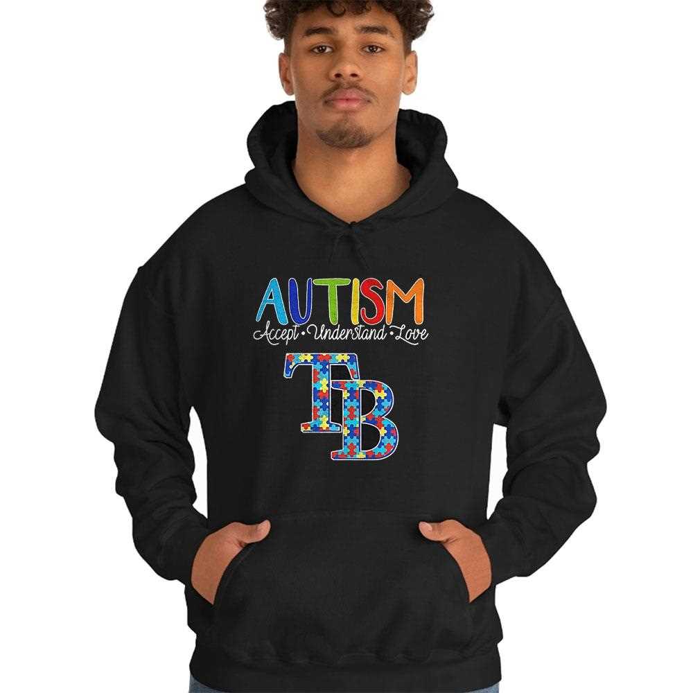 Tampa Bay Rays Autism Accept Understand Love Shirt Hoodie Tampa Bay Rays Autism Accept Understand Love Shirt Hoodie