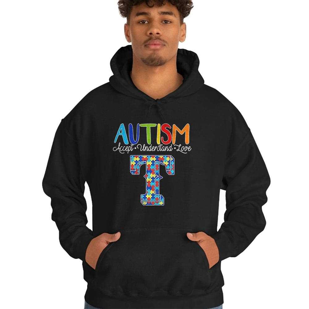 Texas Rangers Autism Accept Understand Love Shirt Hoodie Texas Rangers Autism Accept Understand Love Shirt Hoodie