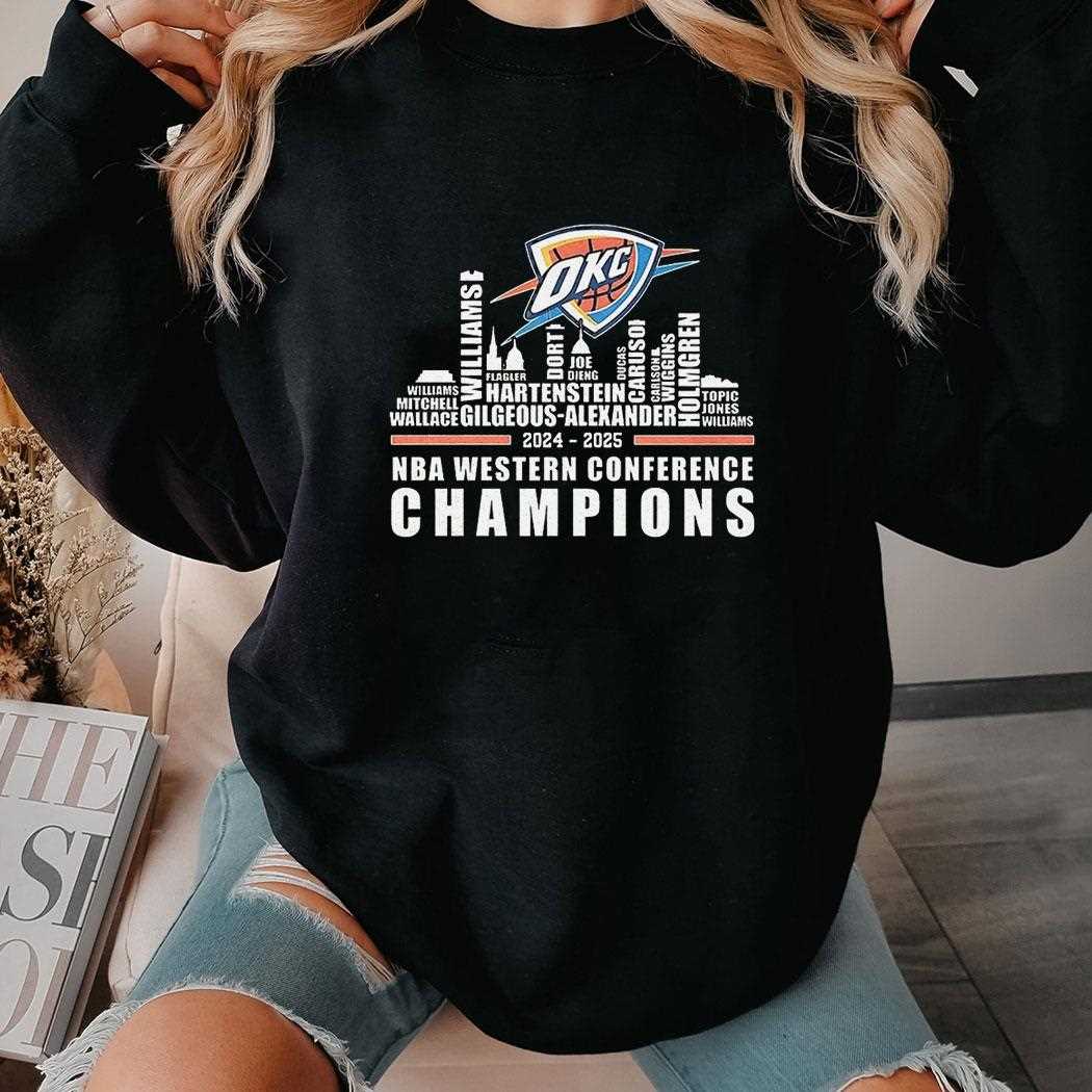 Oklahoma City Thunder Nba Western Conference Champions Shirt Oklahoma City Thunder Nba Western Conference Champions Shirt