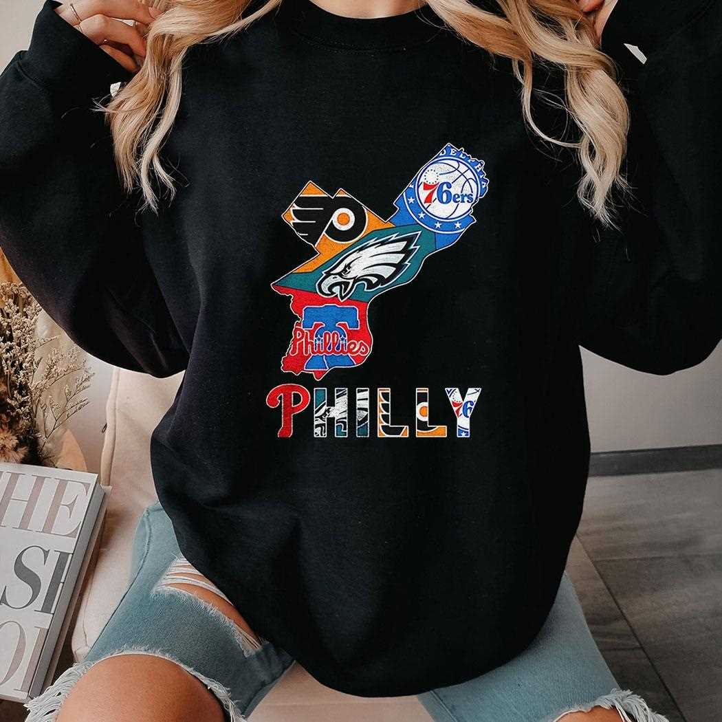 Philadelphia Sports Team Map Logo Shirt Philadelphia Sports Team Map Logo Shirt