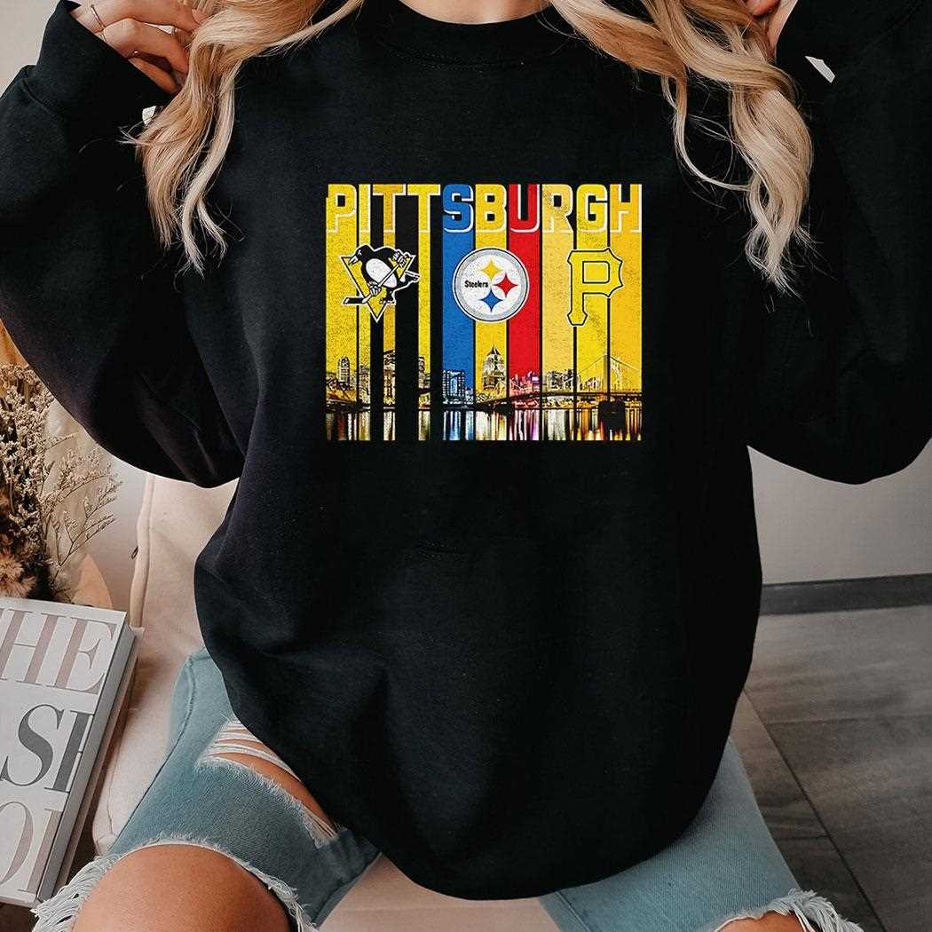 Pittsburgh Skyline City Sports Team Logo Shirt Pittsburgh Skyline City Sports Team Logo Shirt