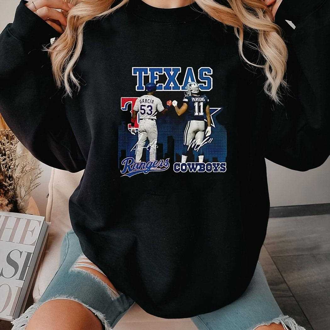 Texas Rangers And Dallas Cowboys Star Power Signatures Shirt Hoodie Texas Rangers And Dallas Cowboys Star Power Signatures Shirt Hoodie