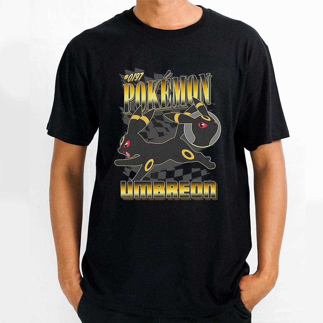 Pokemon Umbreon Checkered Design T-shirt