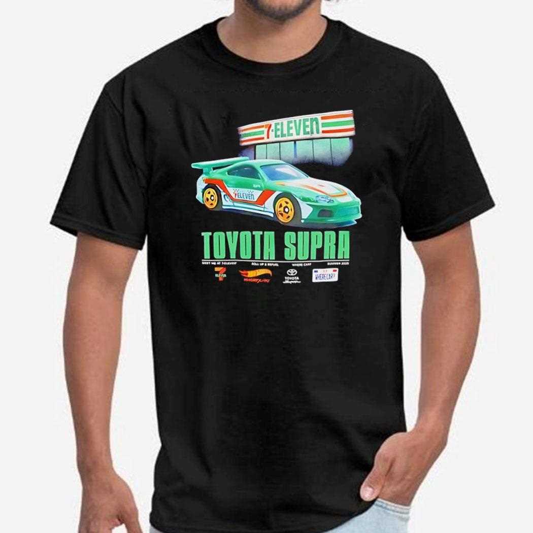 7-eleven X Hot Wheels Toyota Supra Shirt