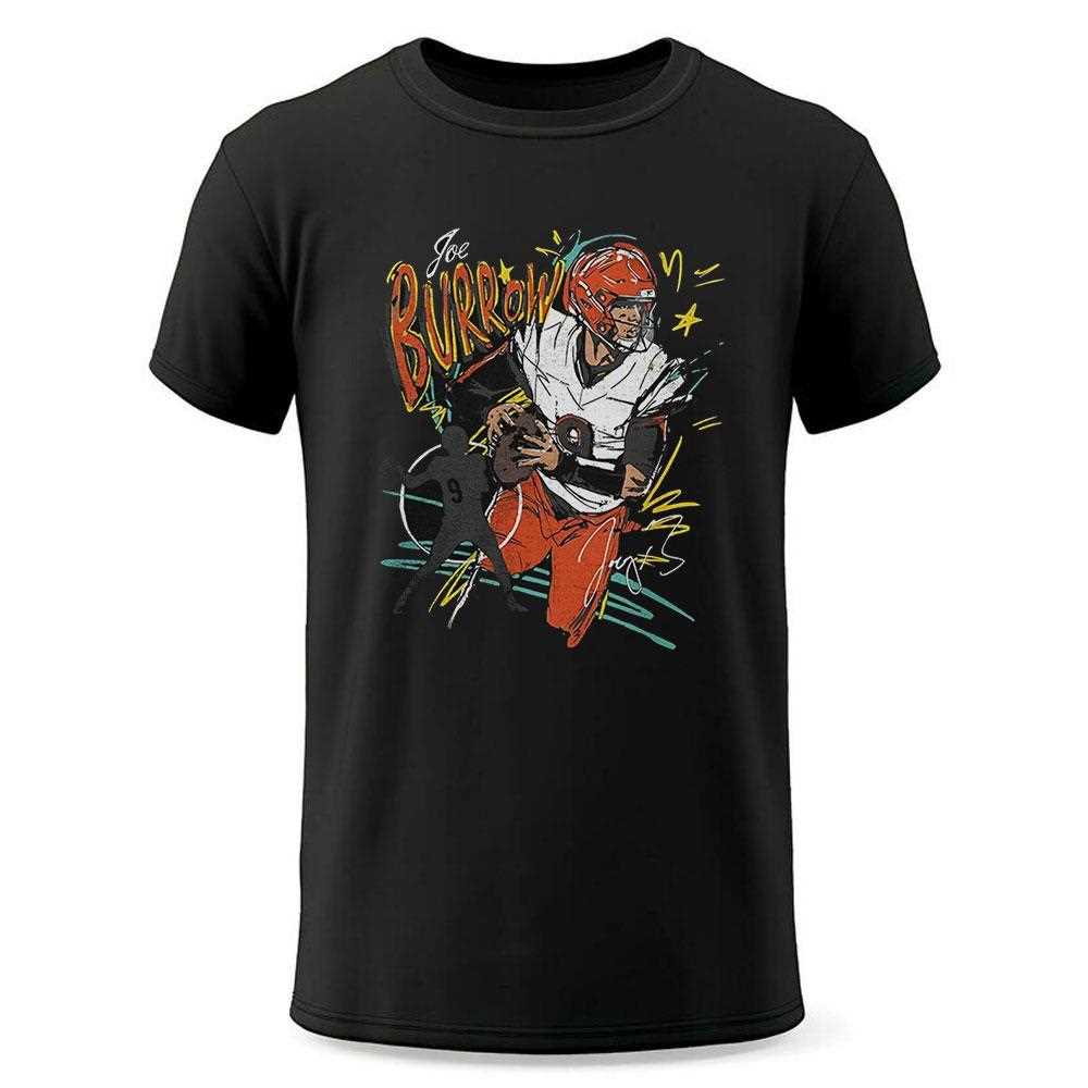 Joe Burrow Cincinnati Bengals Scribble Shirt Joe Burrow Cincinnati Bengals Scribble Shirt