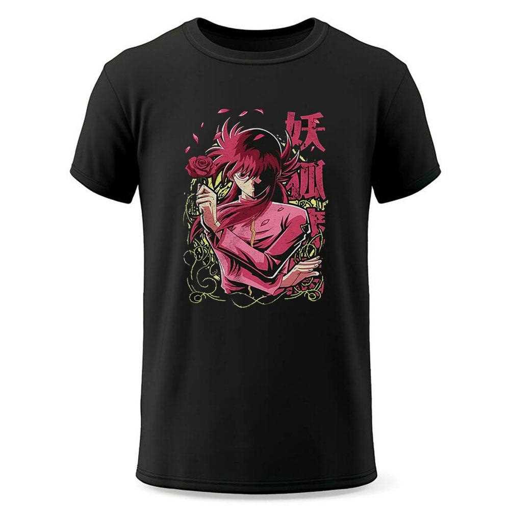 Kurama Yu Yu Hakusho Whip Roses Of Darkness Shirt Kurama Yu Yu Hakusho Whip Roses Of Darkness Shirt