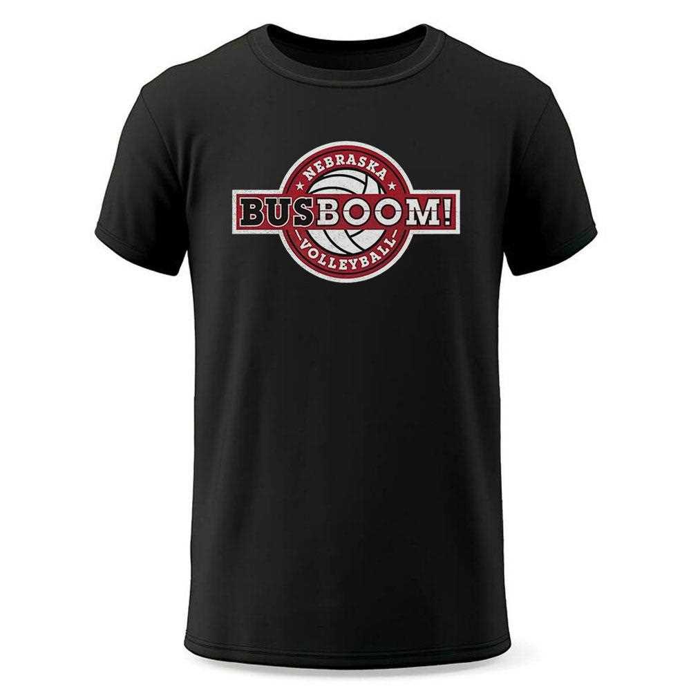 Nebraska Volleyball Bus Boom Shirt Nebraska Volleyball Bus Boom Shirt