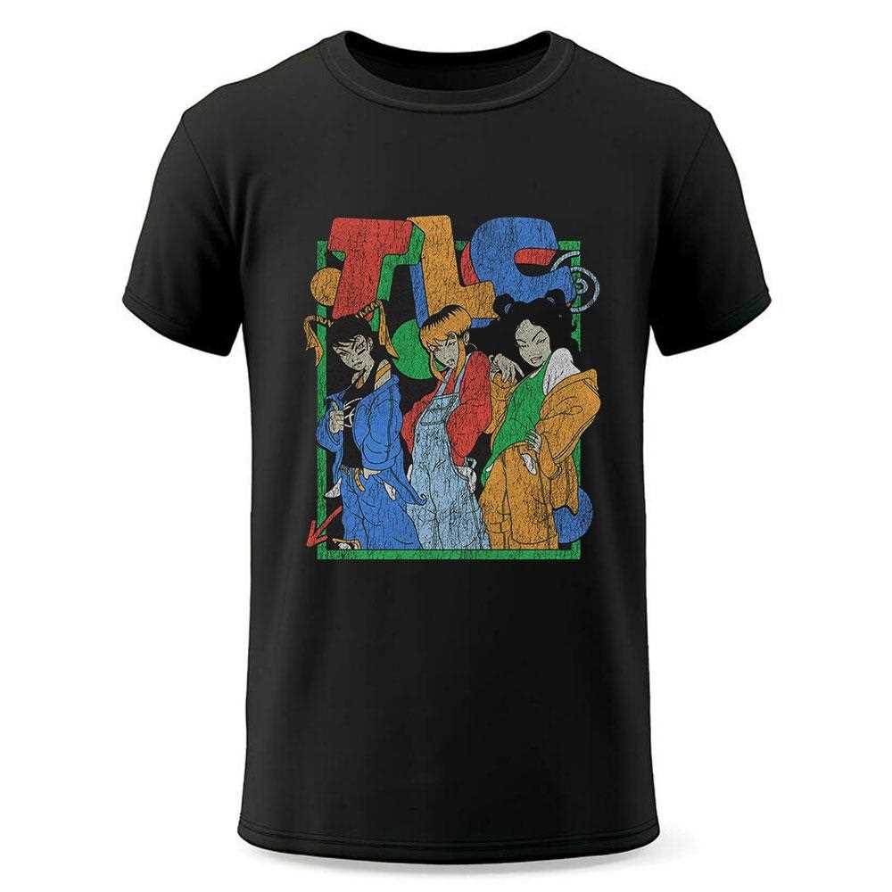 Tlc Cartoon Group Portrait T-shirt Tlc Cartoon Group Portrait T-shirt