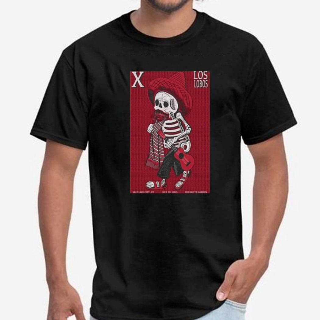 X The Band 2025 Salt Lake City Red Butte Garden Skeleton Shirt