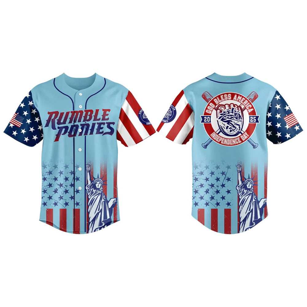 2025 Binghamton Rumble Ponies Independence Day Jersey