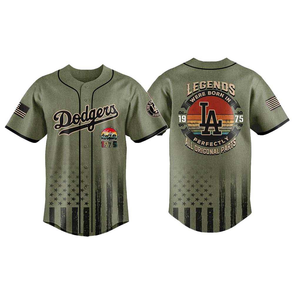 2025 Los Angeles Dodgers 50th Birthday Vintage Camo Jersey