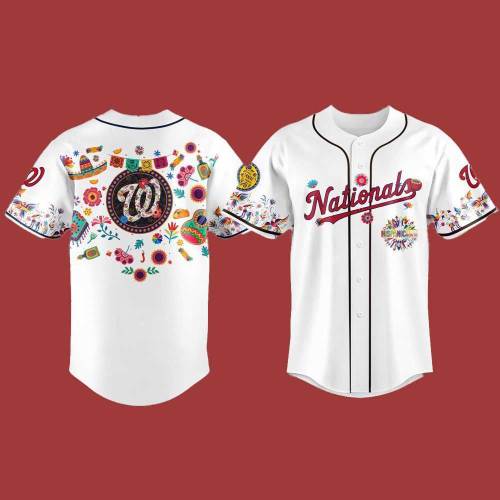 2025 Nationals Jersey For Hispanic Heritage Month