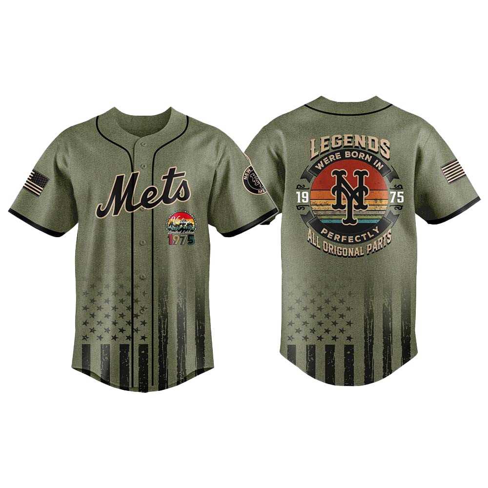 2025 New York Mets 50th Birthday Vintage Camo Jersey