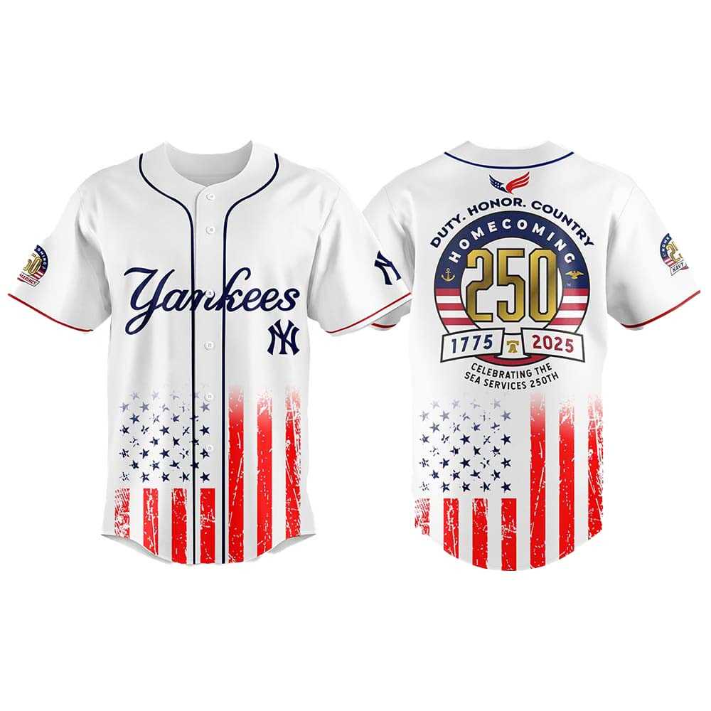 2025 New York Yankees Homecoming 250 Legacy Jersey