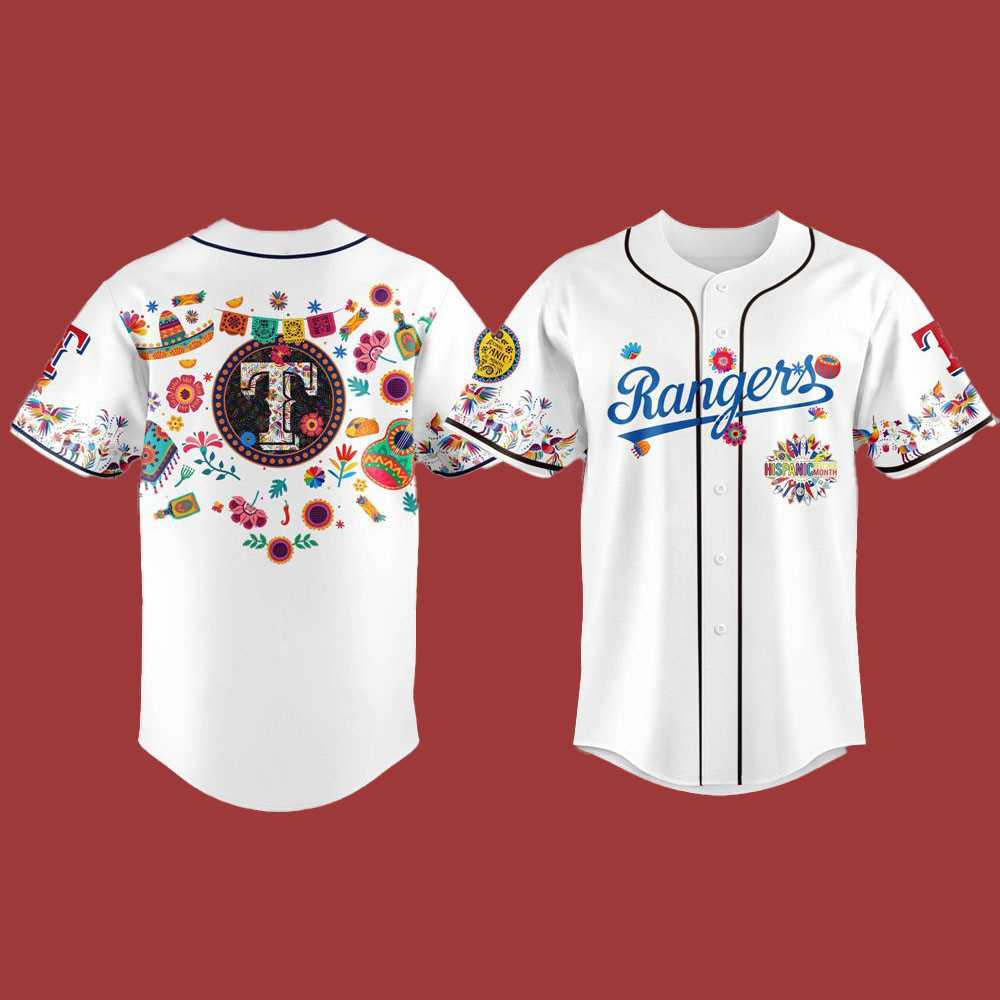 2025 Rangers Jersey For Hispanic Heritage Month
