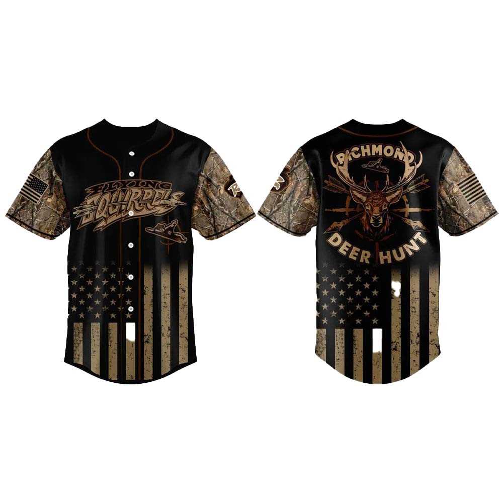 2025 Richmond Flying Squirrels Military Appreciation Baseball Jersey