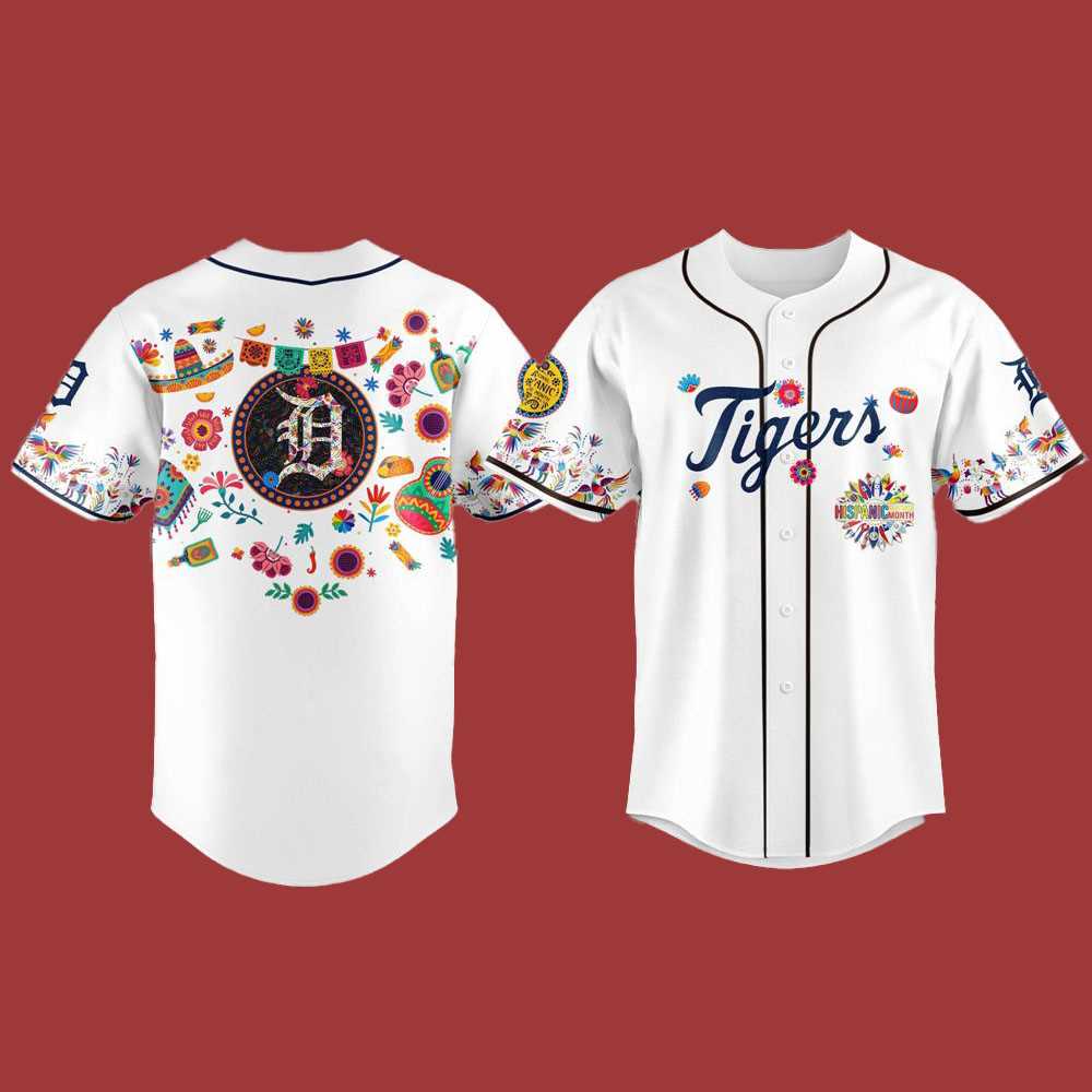 2025 Tigers Jersey For Hispanic Heritage Month