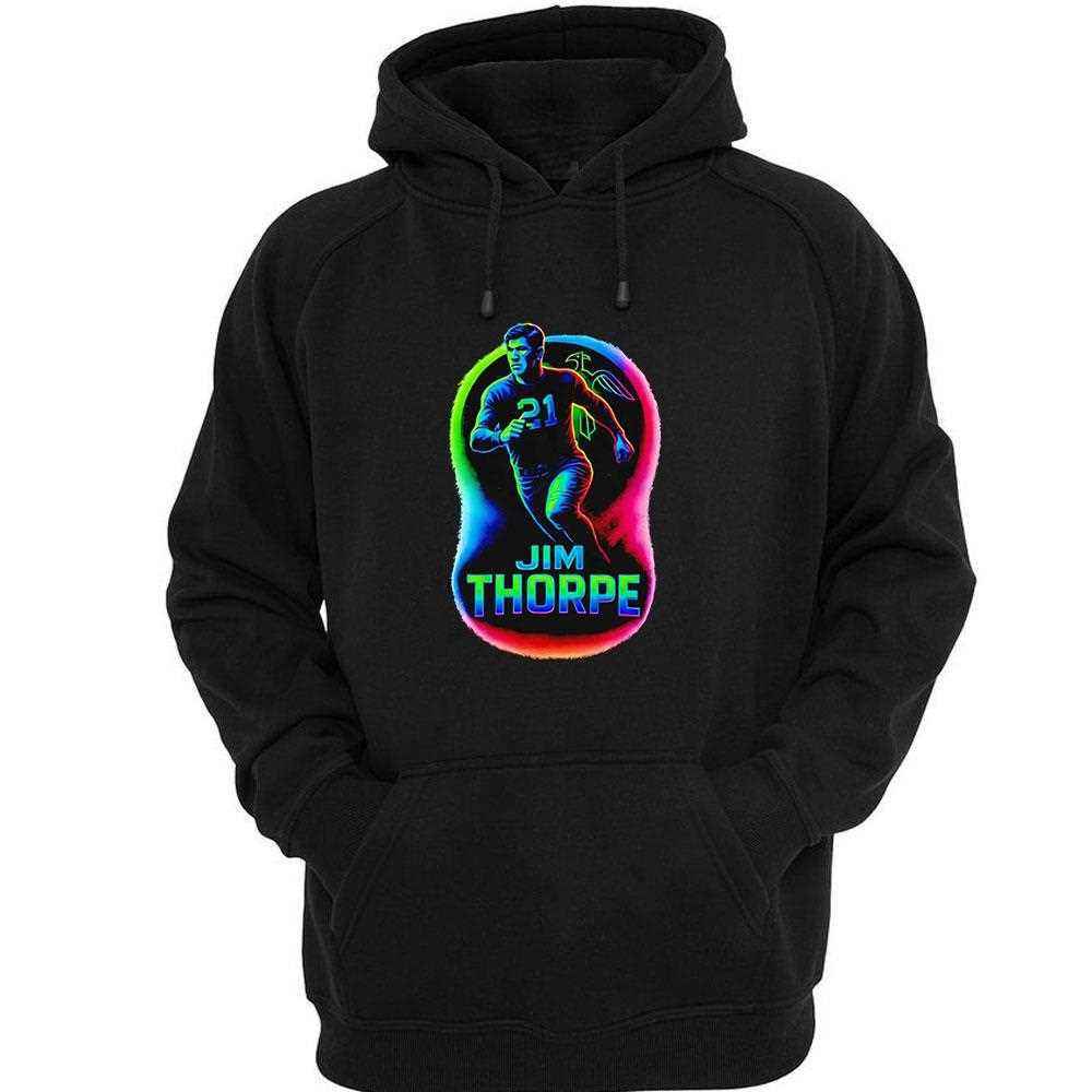 Jim Thorpe Epic Neon Pose Shirt Jim Thorpe Epic Neon Pose Shirt