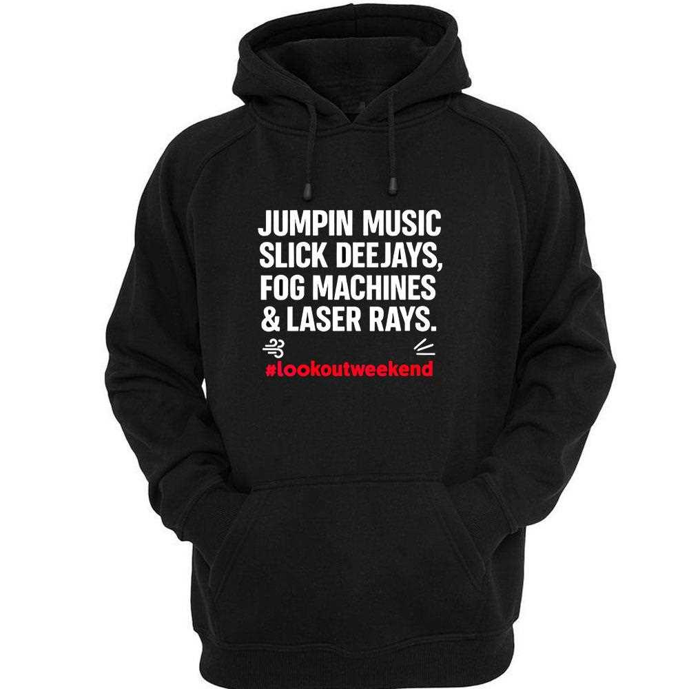 Jumping Music Slick Deejays Fog Machines And Laser Rays Shirt Jumping Music Slick Deejays Fog Machines And Laser Rays Shirt