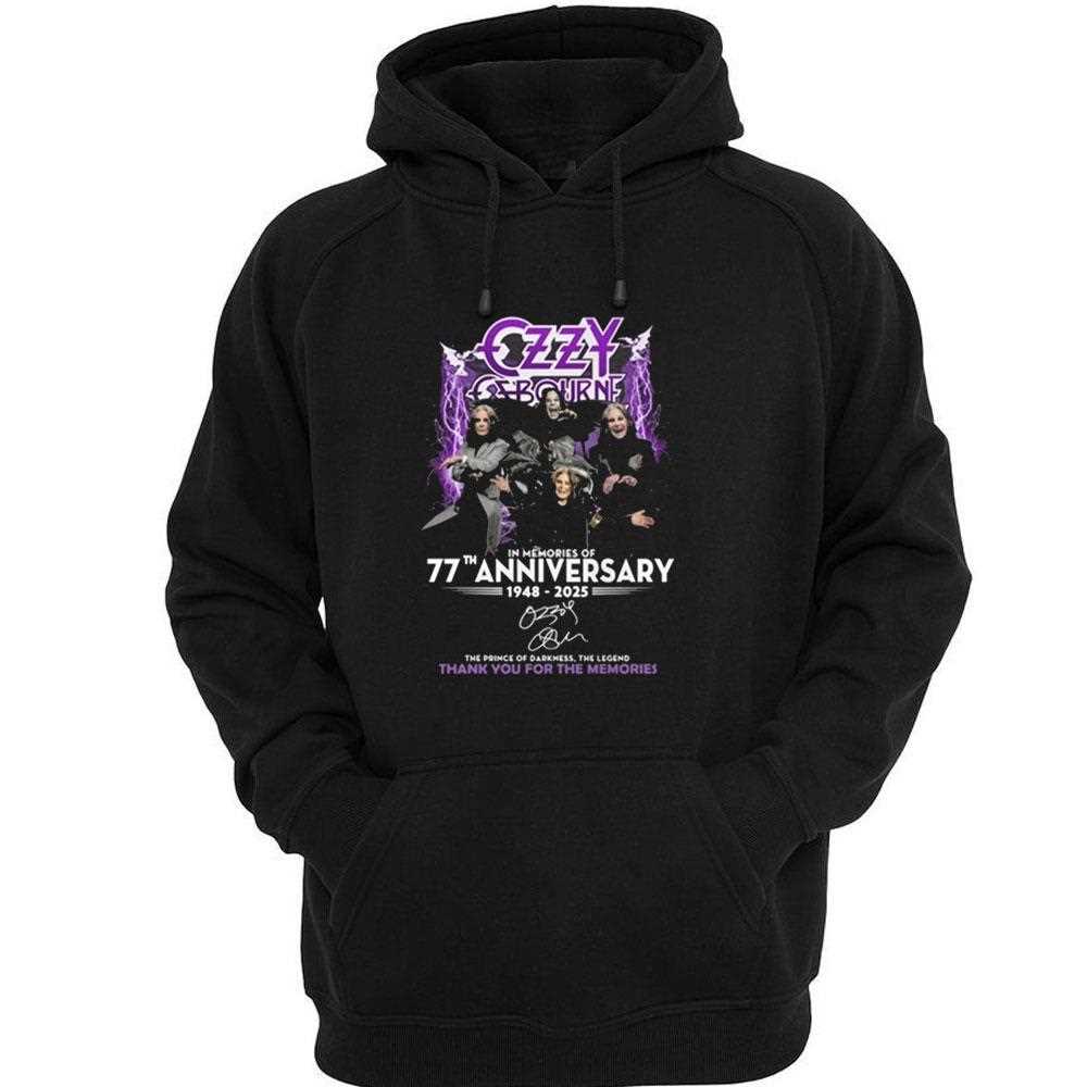 Ozzy Osbourne In Memory Of 77th Anniversary Shirt Ozzy Osbourne In Memory Of 77th Anniversary Shirt