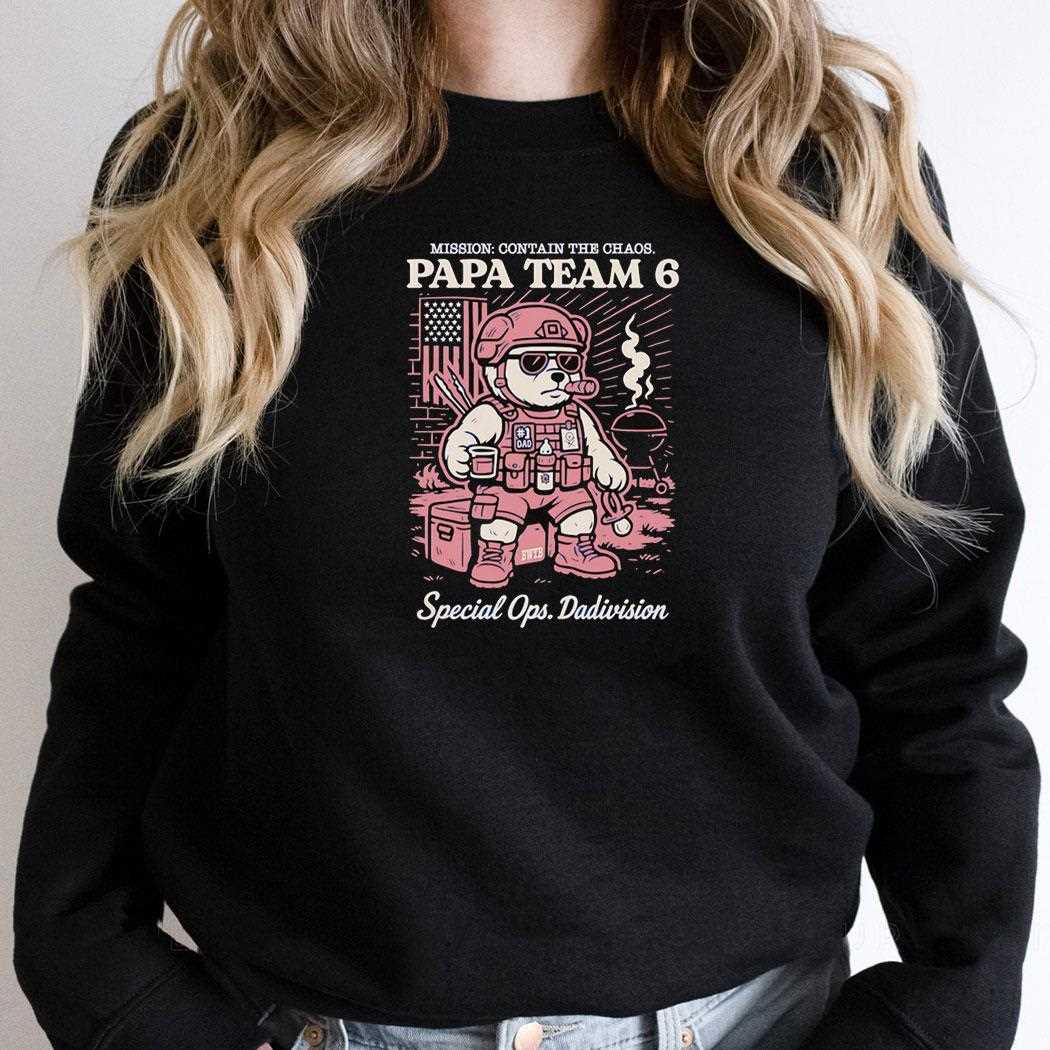 Bear Papa Team 6 Special Ops Dadivision Shirt Bear Papa Team 6 Special Ops Dadivision Shirt