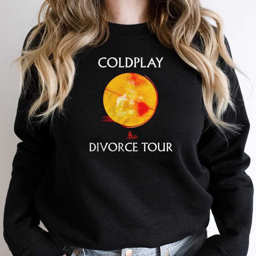 Coldpaly Divorce Tour Shirt Coldpaly Divorce Tour Shirt