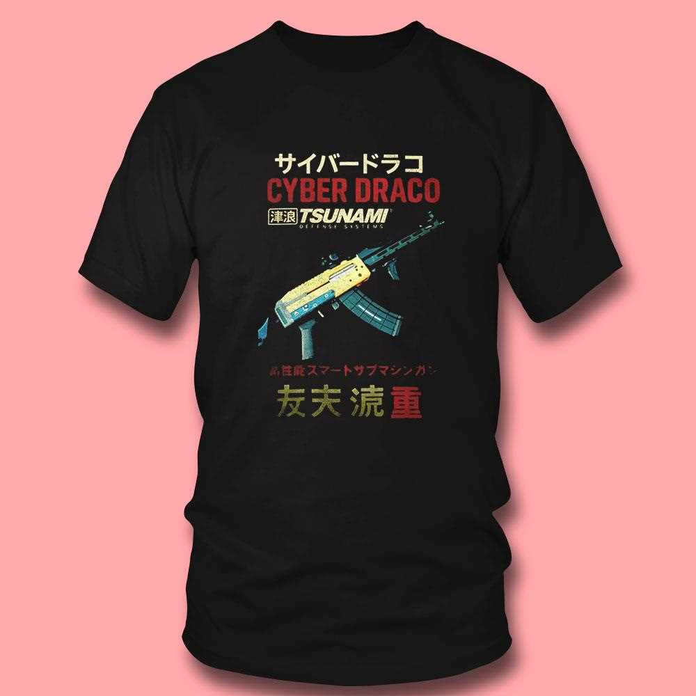 Cyber Draco Japanese Sci-fi Cyberpunk Graphic Tee Cyber Draco Japanese Sci-fi Cyberpunk Graphic Tee