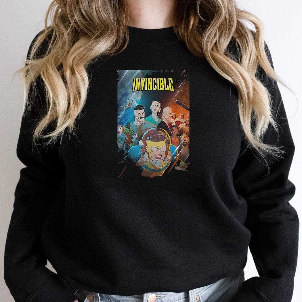 Invincible Comic Series Poster T-shirt Invincible Comic Series Poster T-shirt