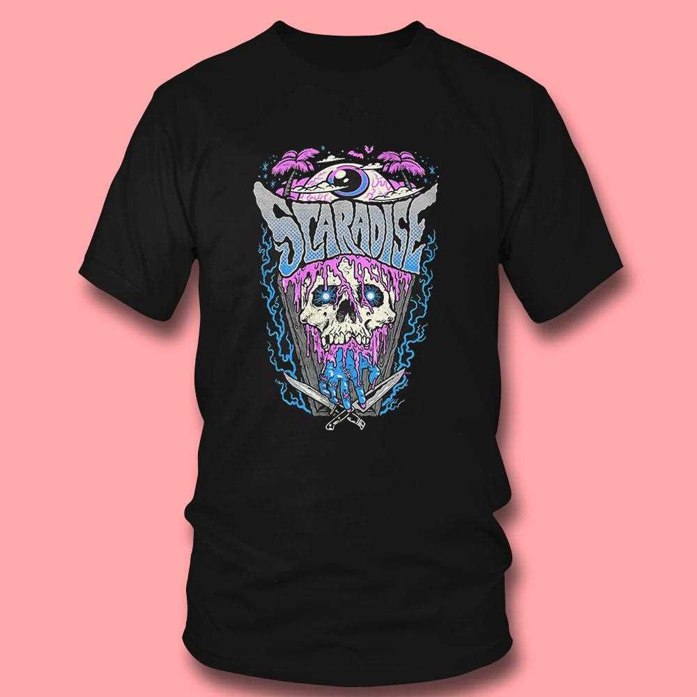 Melting Skull Eye Scaradise Coffin Shirt Melting Skull Eye Scaradise Coffin Shirt
