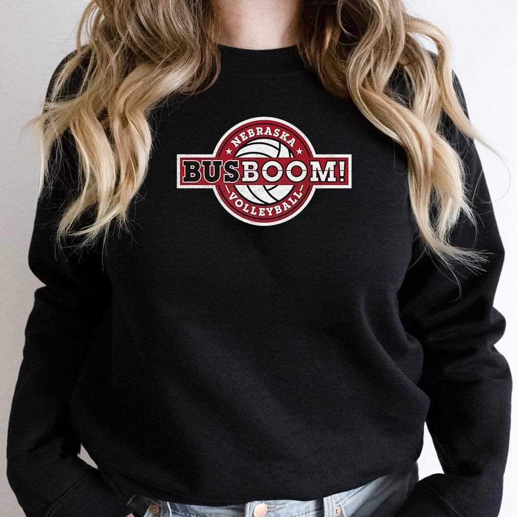 Nebraska Volleyball Bus Boom Shirt Nebraska Volleyball Bus Boom Shirt