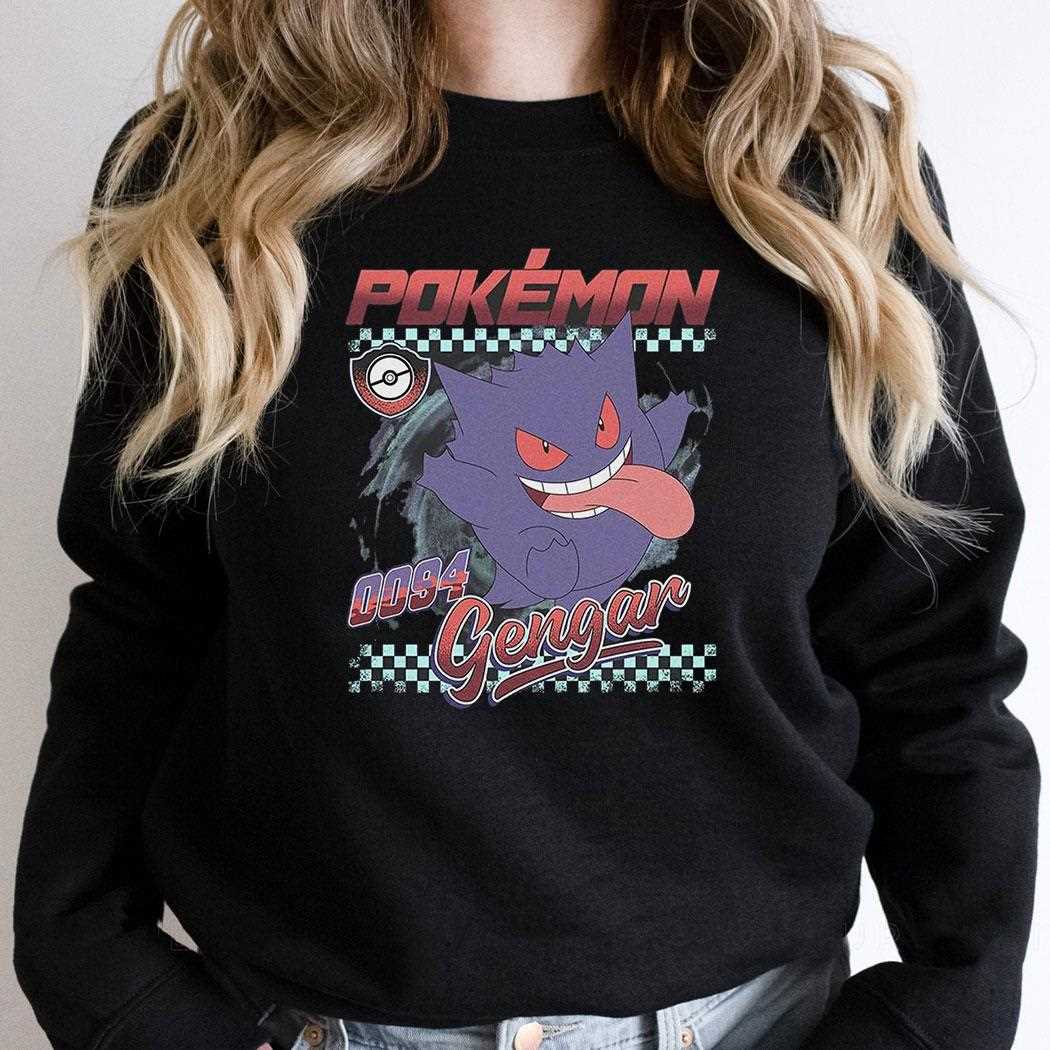 Pokemon Gengar Racer Graphic Shirt Pokemon Gengar Racer Graphic Shirt