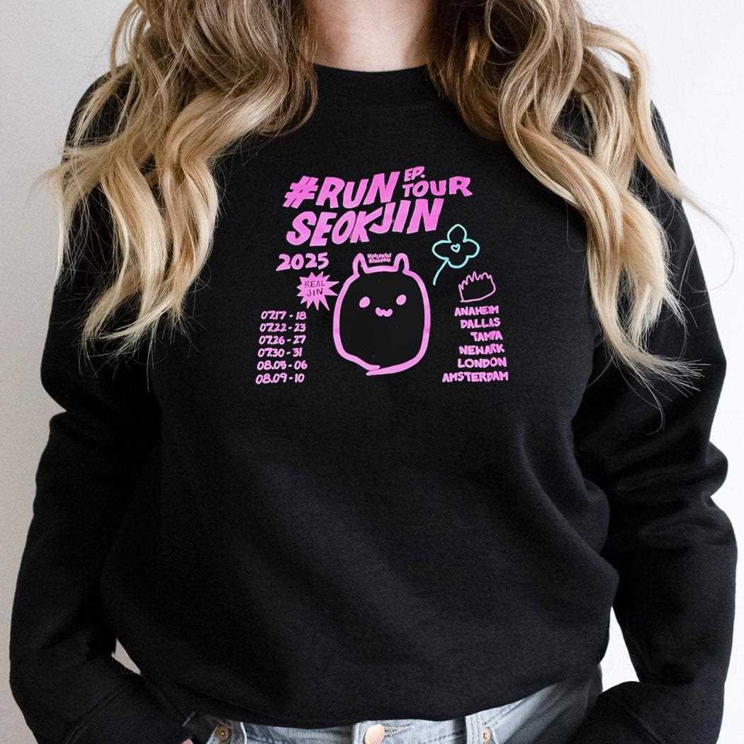 Run Seokjin Ep Tour 2025 World Wide Handsome Shirt Run Seokjin Ep Tour 2025 World Wide Handsome Shirt