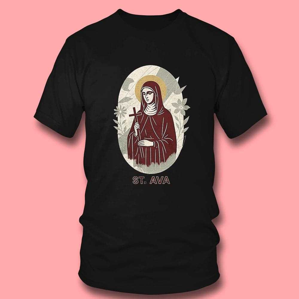 Saint Ava Religious Icon Style Personalized Shirt Saint Ava Religious Icon Style Personalized Shirt