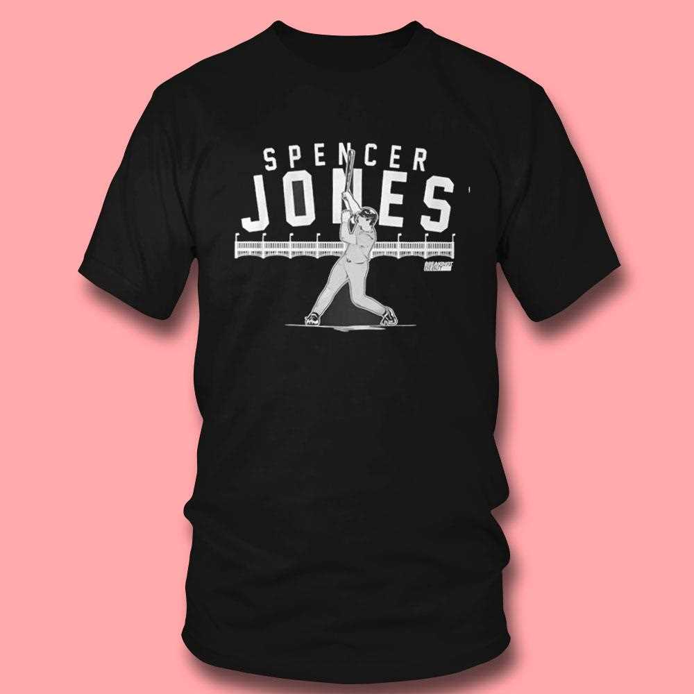 Spencer Jones New York Yankees Slugger Swing Shirt Spencer Jones New York Yankees Slugger Swing Shirt