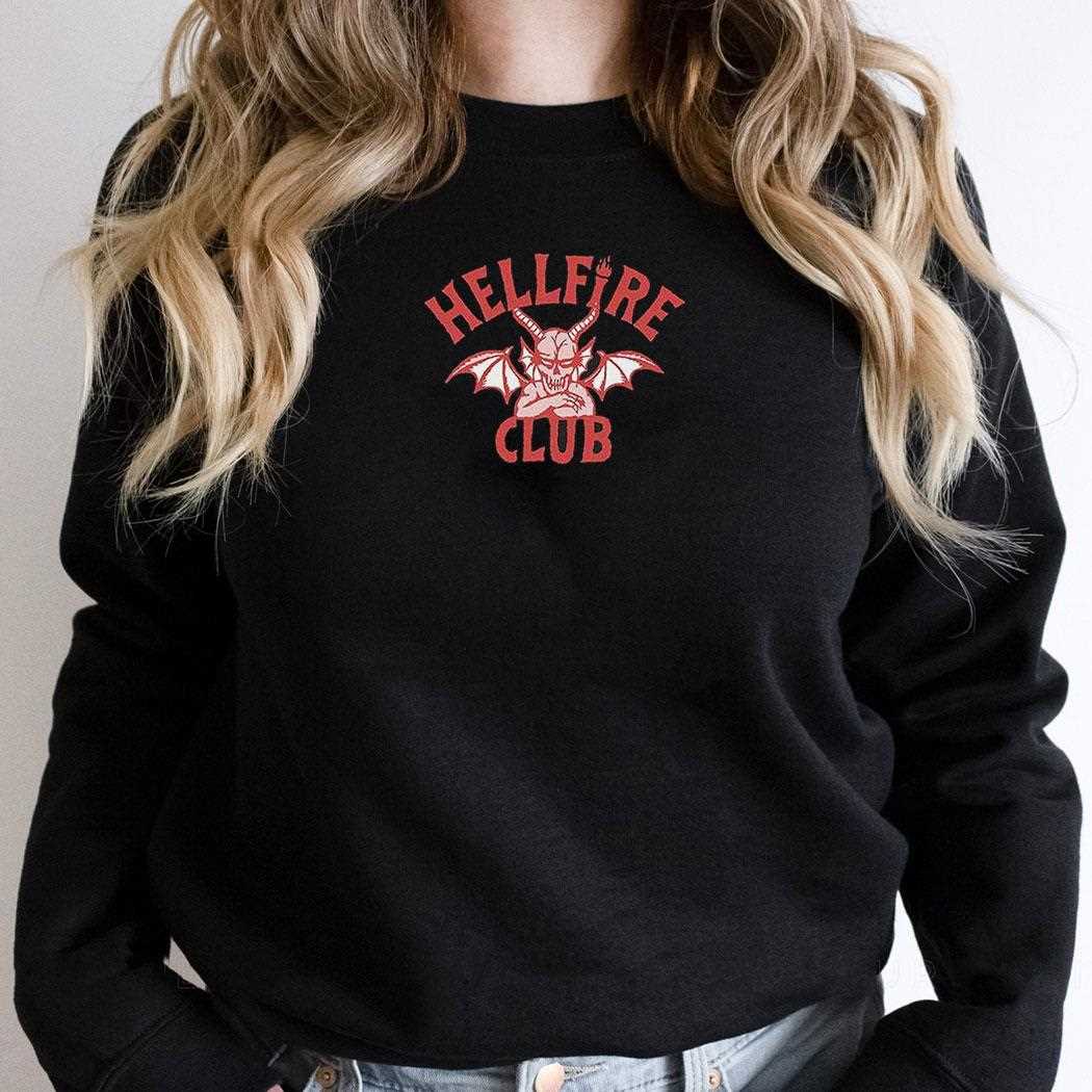 Stranger Things Hellfire Club Devil Logo Shirt Stranger Things Hellfire Club Devil Logo Shirt