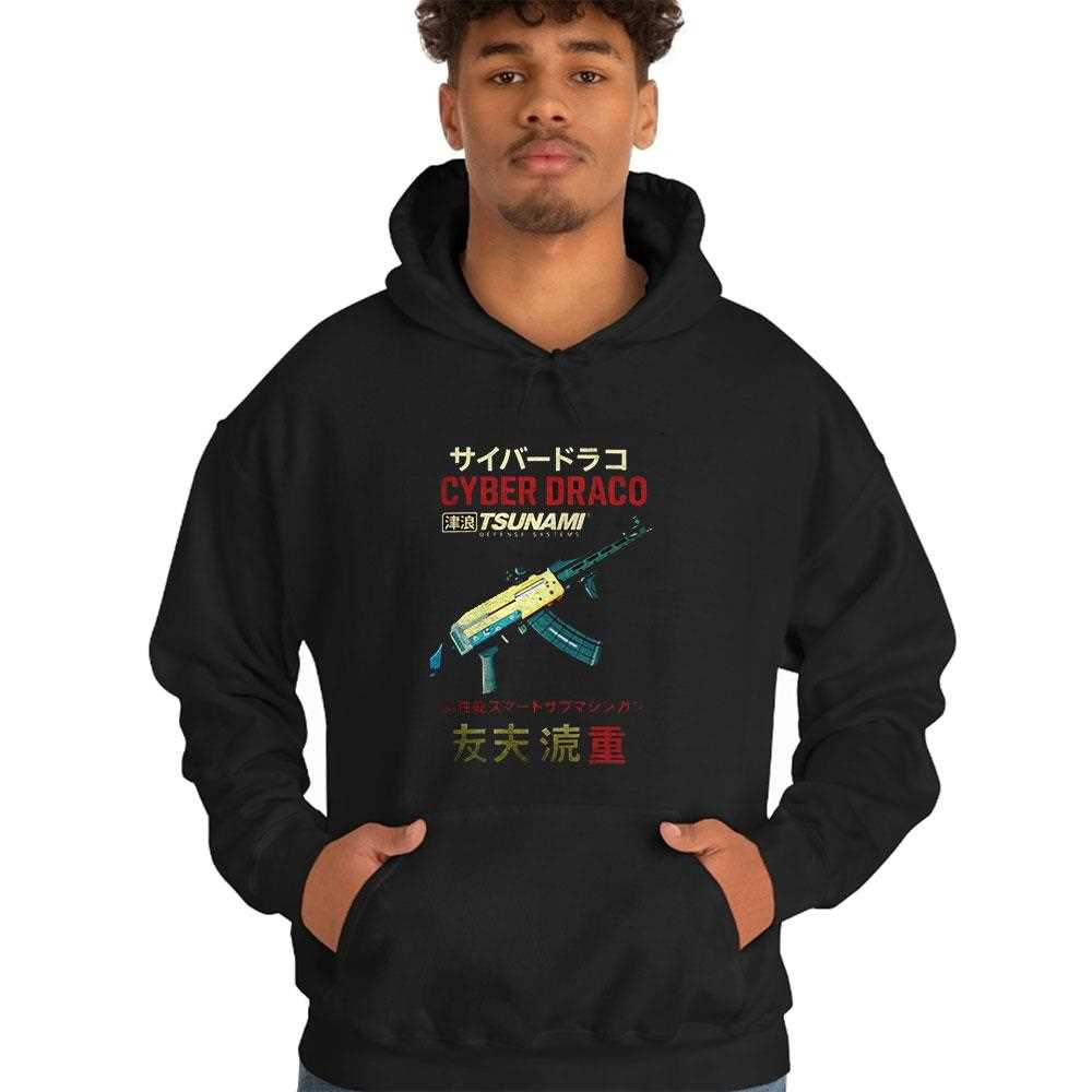 Cyber Draco Japanese Sci-fi Cyberpunk Graphic Tee Cyber Draco Japanese Sci-fi Cyberpunk Graphic Tee