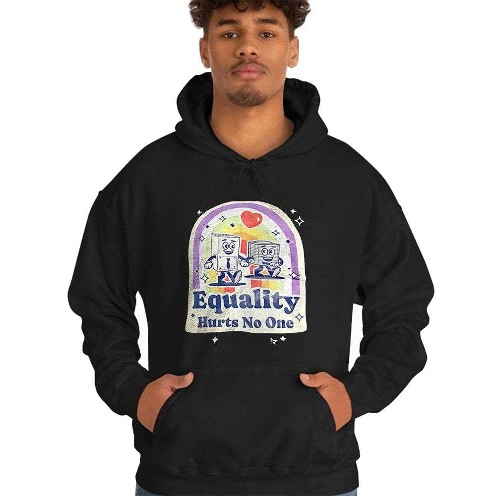 Equality Hurts No One’ Lgbtq+ Pride Cartoon Shirt Equality Hurts No One’ Lgbtq+ Pride Cartoon Shirt