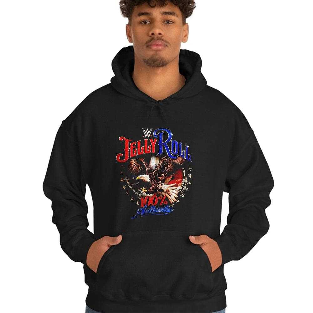 Official Jelly Roll 100% Authentic Eagle Logo Shirt Official Jelly Roll 100% Authentic Eagle Logo Shirt