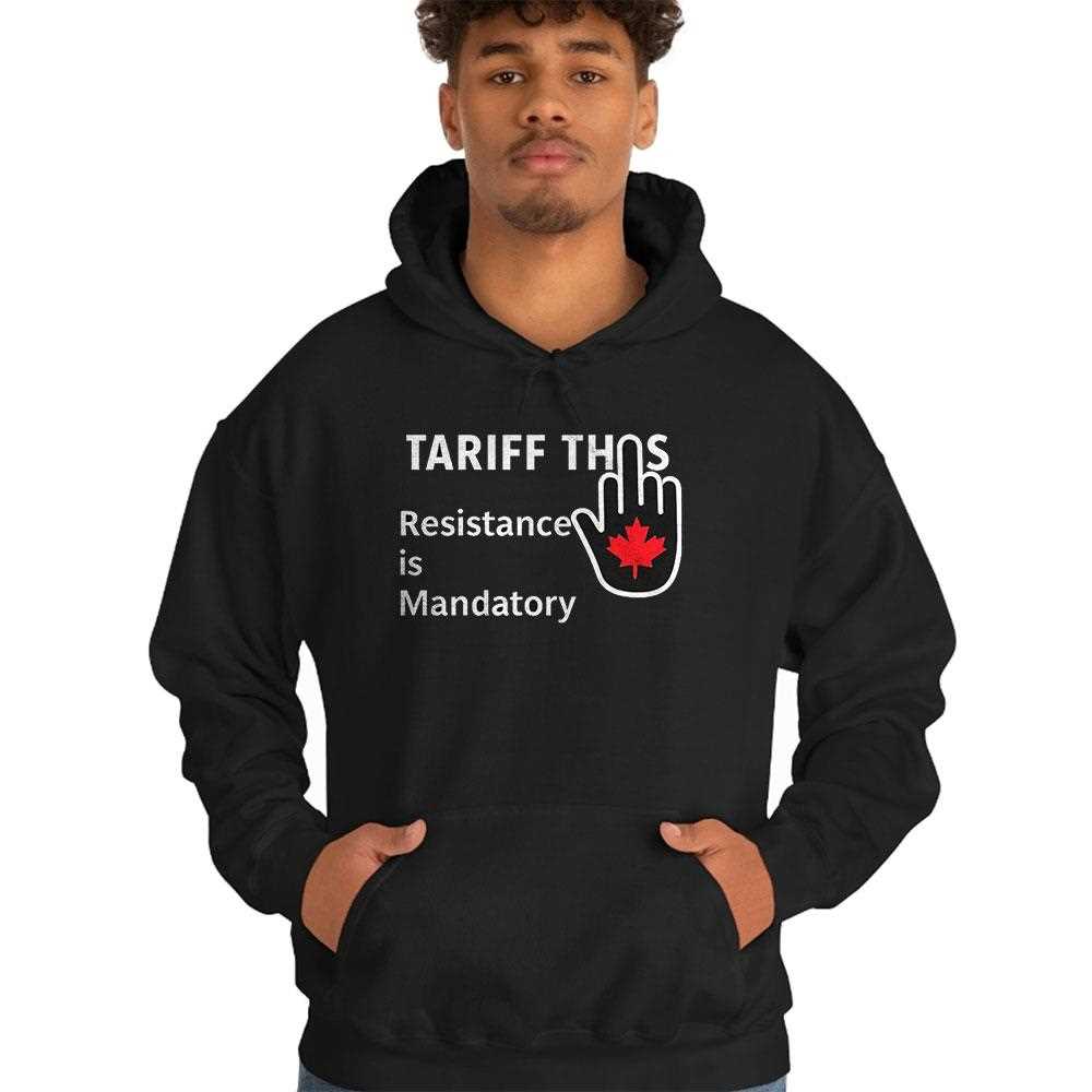 Funny Canadian Pride ‘tariff This’ Protest Shirt Funny Canadian Pride ‘tariff This’ Protest Shirt
