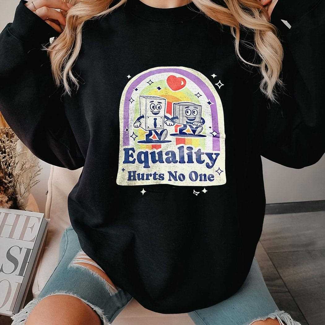 Equality Hurts No One’ Lgbtq+ Pride Cartoon Shirt Equality Hurts No One’ Lgbtq+ Pride Cartoon Shirt