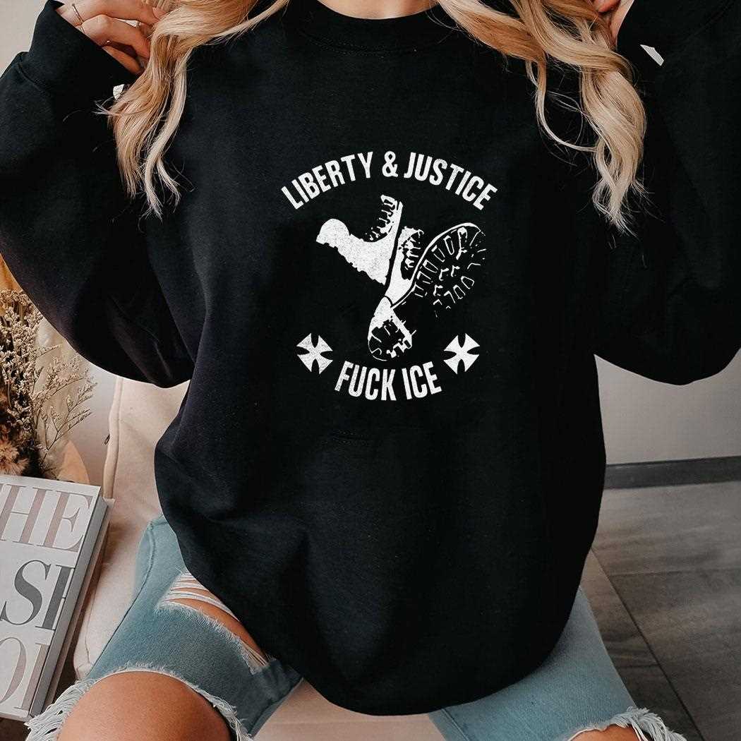 Liberty & Justice Fuck Ice’ Anti-ice Protest Shirt Liberty & Justice Fuck Ice’ Anti-ice Protest Shirt