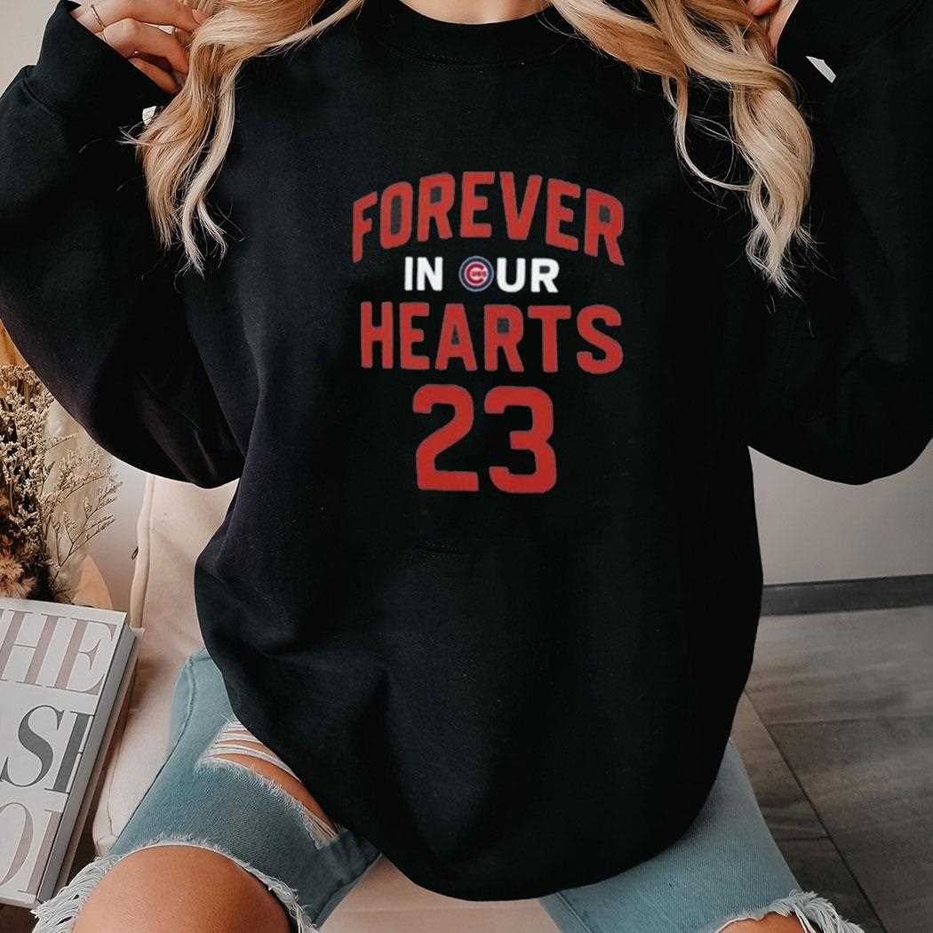 Ryne Sandberg Forever 23 In Our Hearts T Shirt Ryne Sandberg Forever 23 In Our Hearts T Shirt