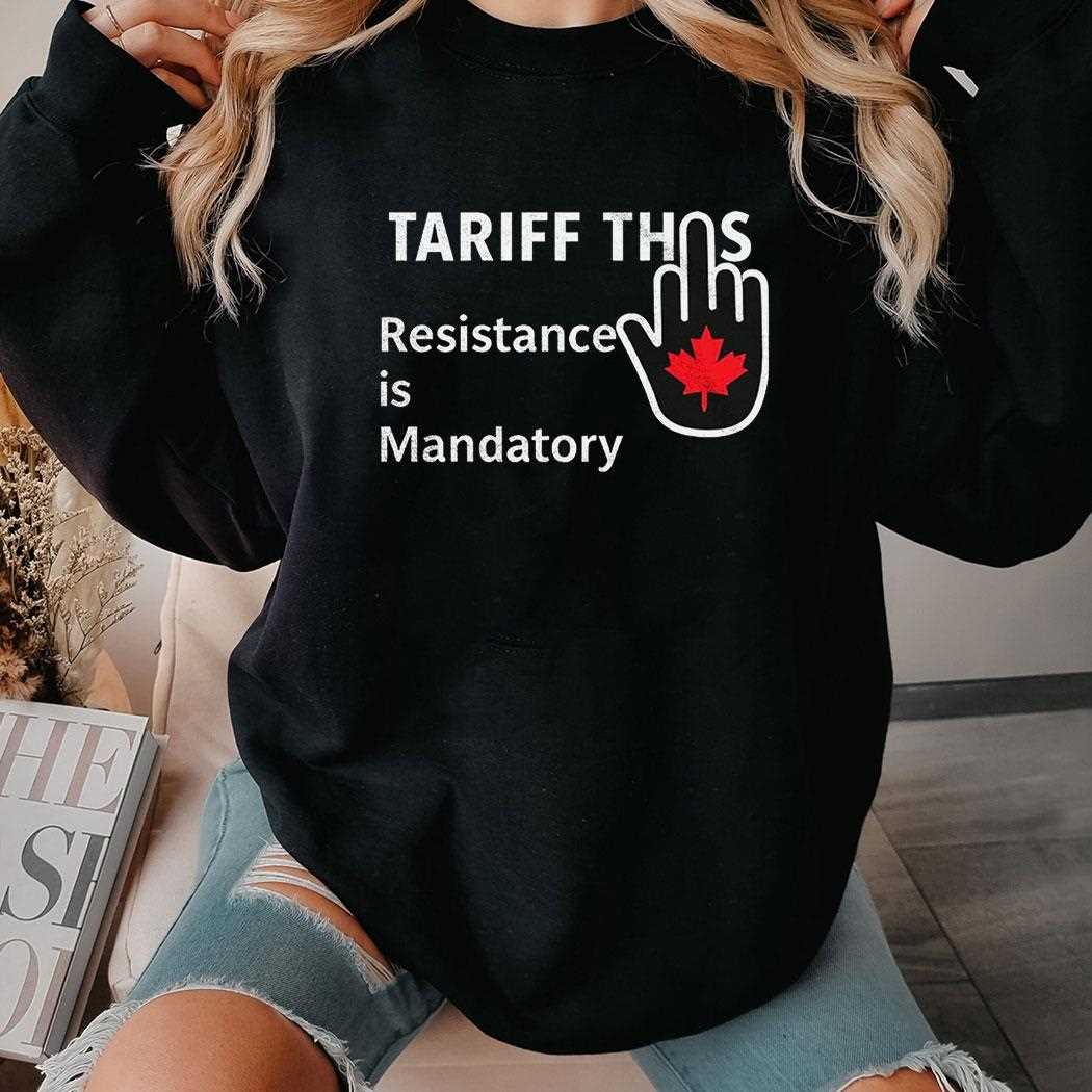 Funny Canadian Pride ‘tariff This’ Protest Shirt Funny Canadian Pride ‘tariff This’ Protest Shirt