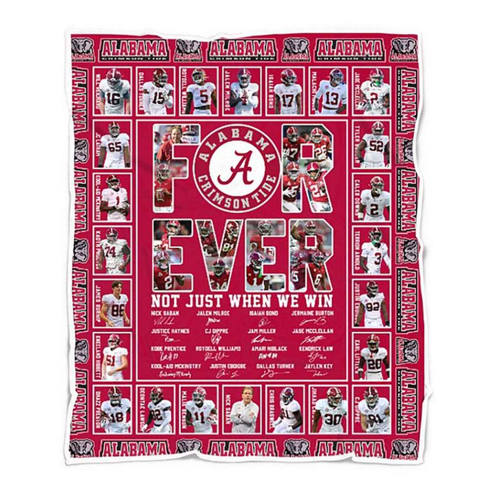 Alabama Crimson Tide Fan Forever Fleece Blanket Quilt Alabama Crimson Tide Fan Forever Fleece Blanket Quilt