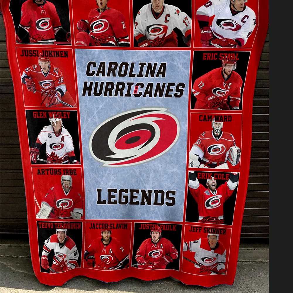 Carolina Hurricanes Nhl Legends In History Fleece Blanket Quilt